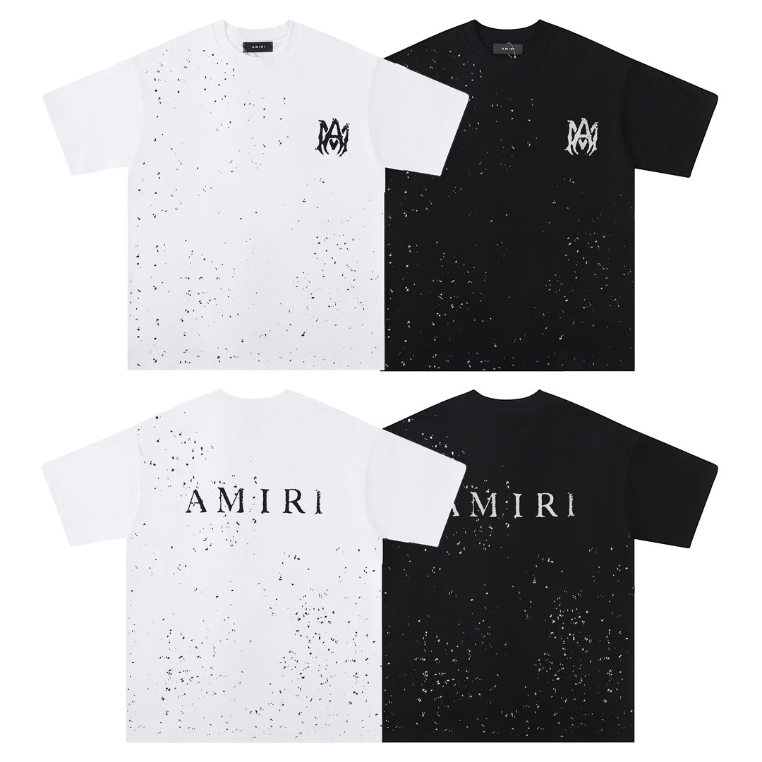 AMRI Ink-Splash Print T-Shirt