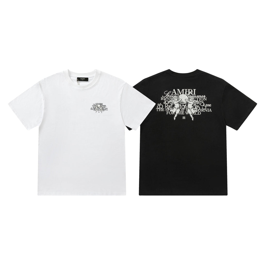 AMRI Crew Neck Unisex Street Style Plain Cotton T-Shirt