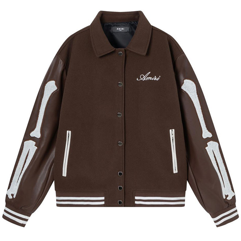 AMRl Bones Varsity Jacket
