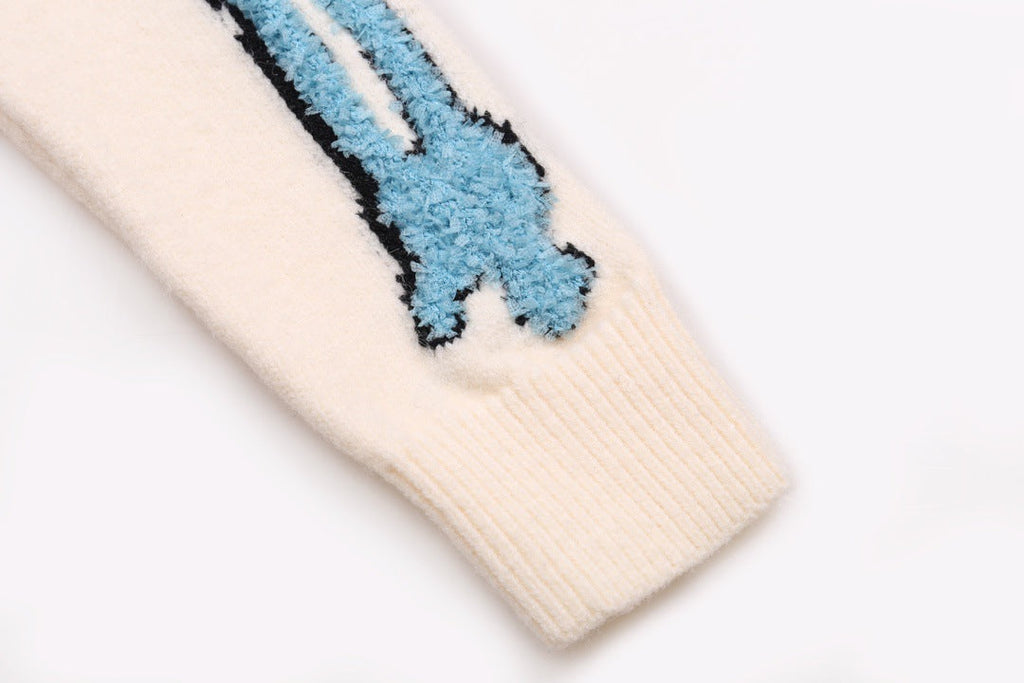 AMRI Cotton V-Neck Bones Cardigan