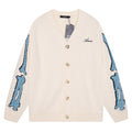 AMRI Cotton V-Neck Bones Cardigan