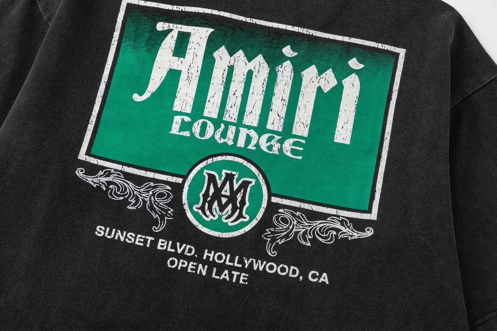 AMRI Lounge Crystal Embellished Cotton Graphic T-Shirt
