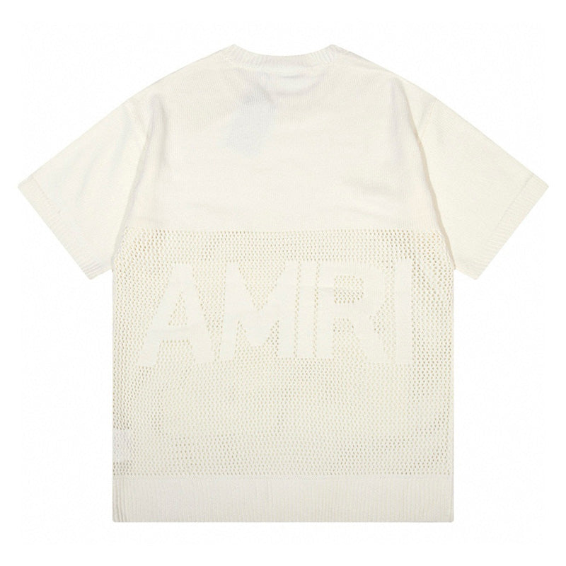 AMRI Logo-Embossed Fine Knit Jumper