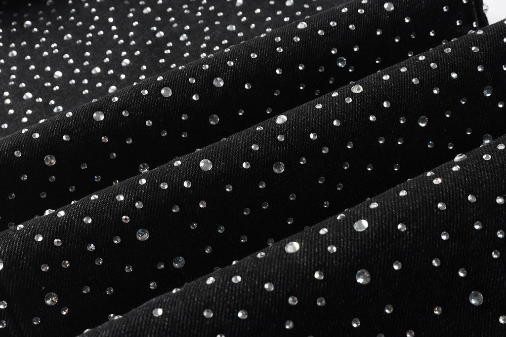 Purple Brand Crystal Diamond Jeans #9128