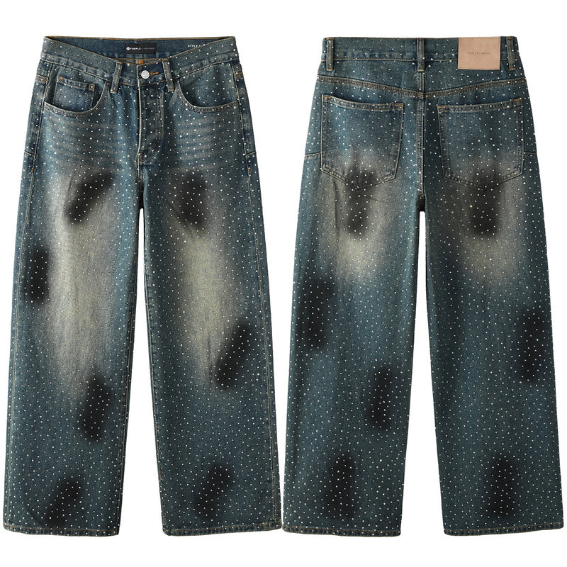 Purple Brand Crystal Diamond Jeans #106