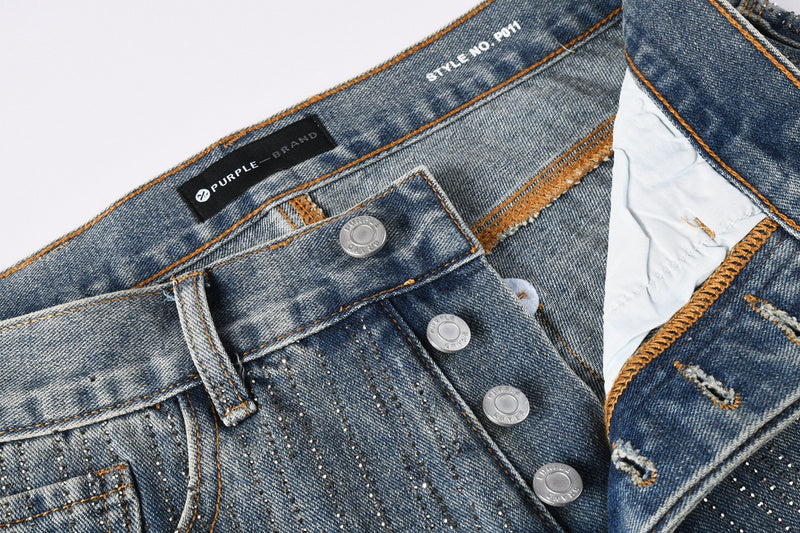 Purple Brand Crystal Diamond Jeans #9140