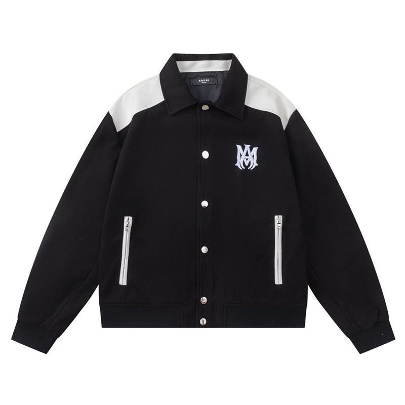 AMRl Varsity Logo-Embroidered Jacket