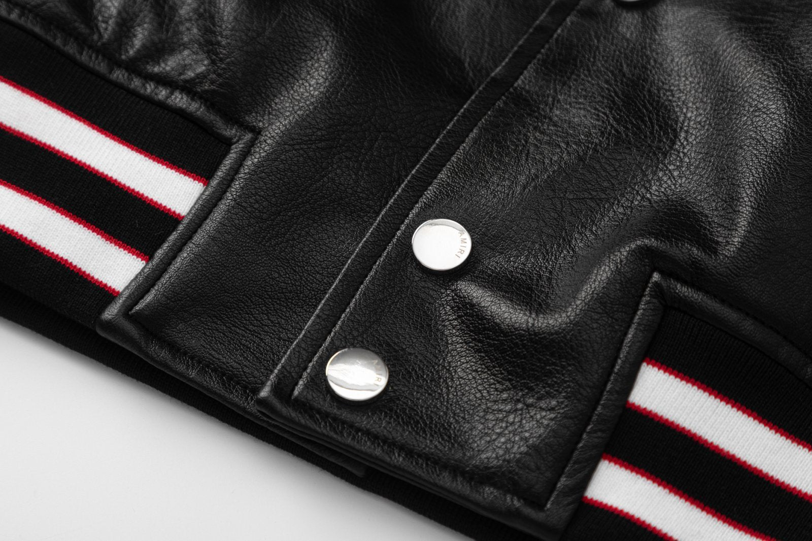 AMRI Club Leather Varsity Jacket