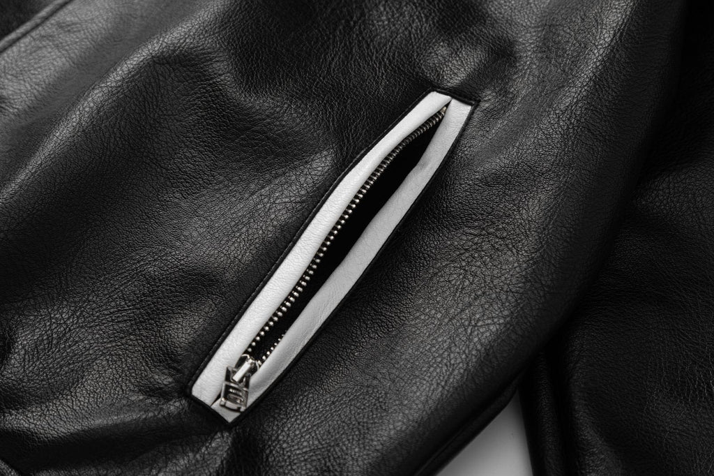 AMRI Club Leather Varsity Jacket