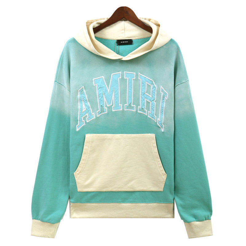 AMRI Logo-Appliqued Colour-Block Cotton-Jersey Hoodies
