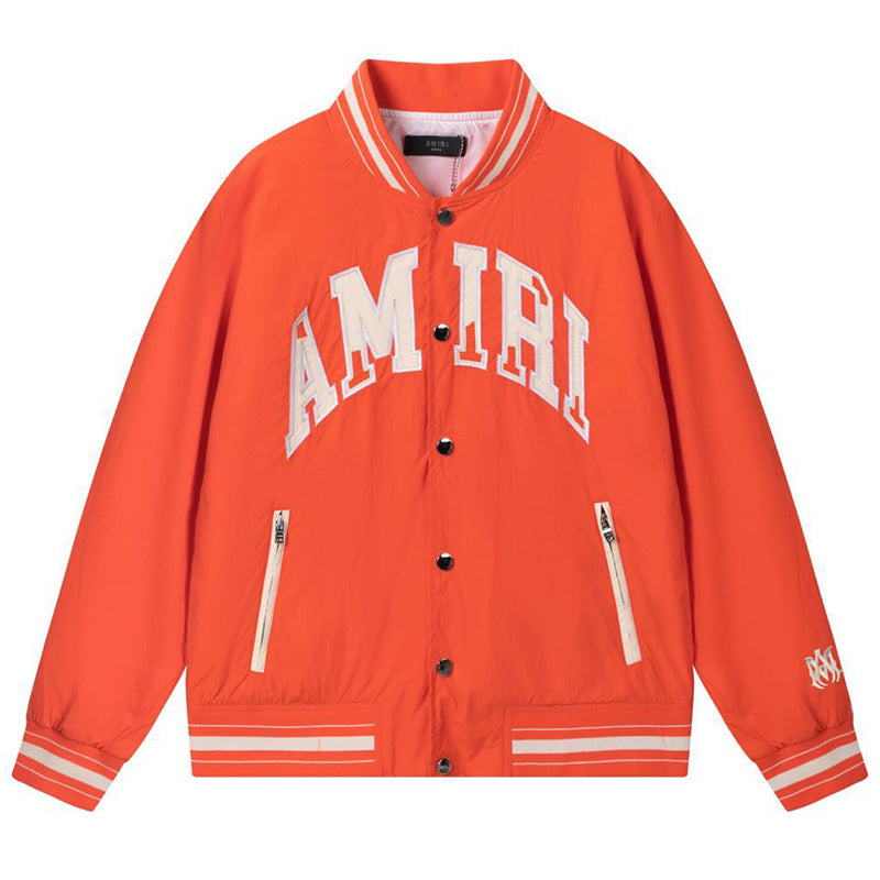 AMRI Logo-Appliquéd Padded Shell Bomber Jacket