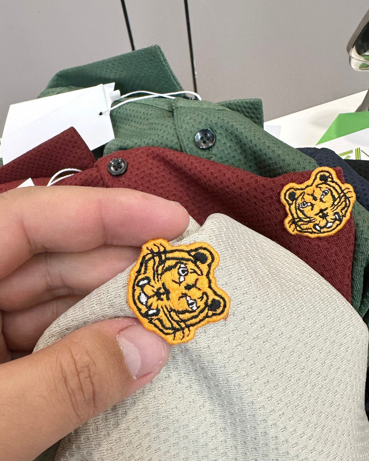 Kenzo Tiger Head Long Sleeve Polo Shirt – 2024SS – 2025 Collection