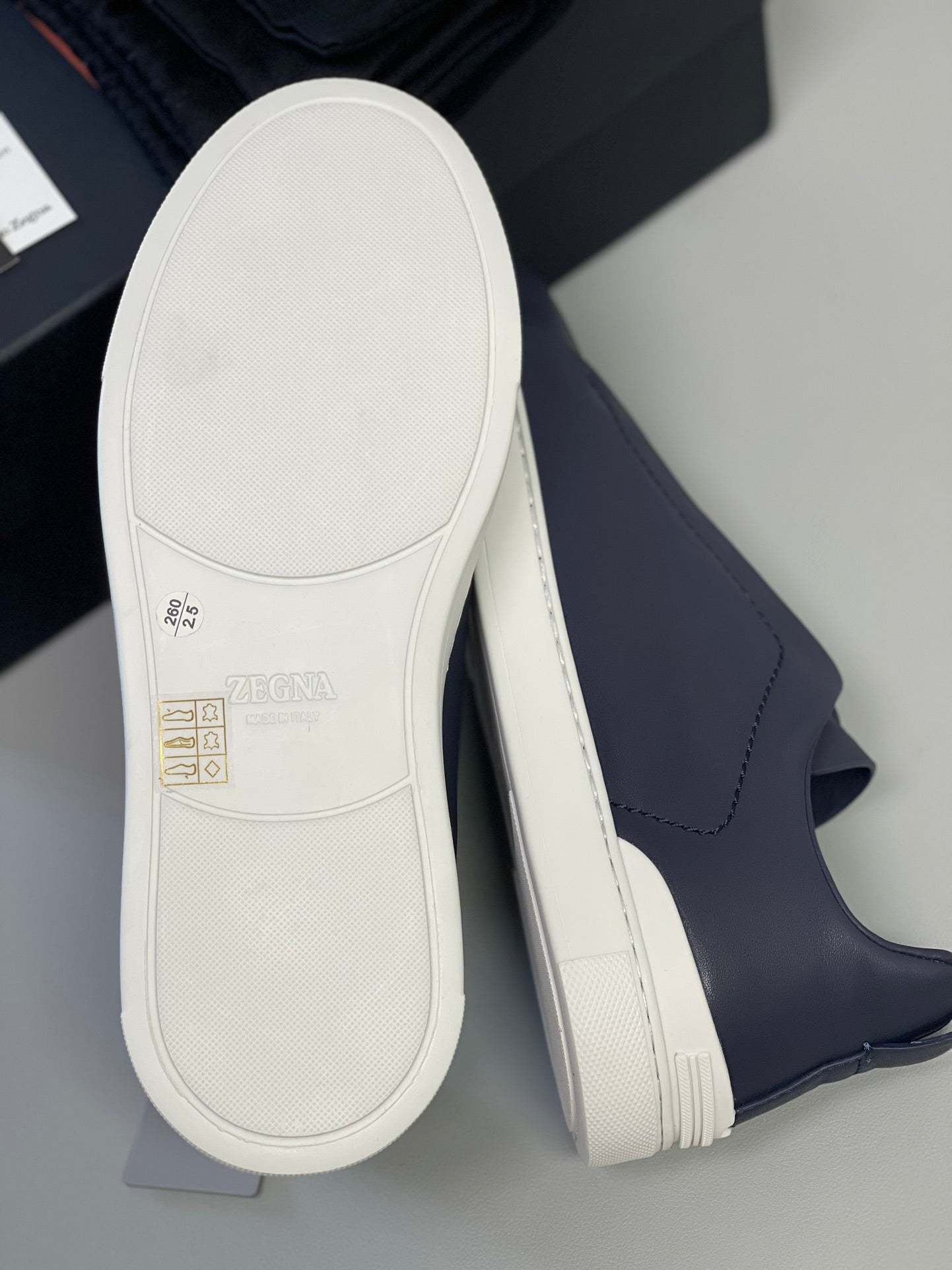 Zegna SECONDSKIN Triple Stitch Low-Top Sneakers
