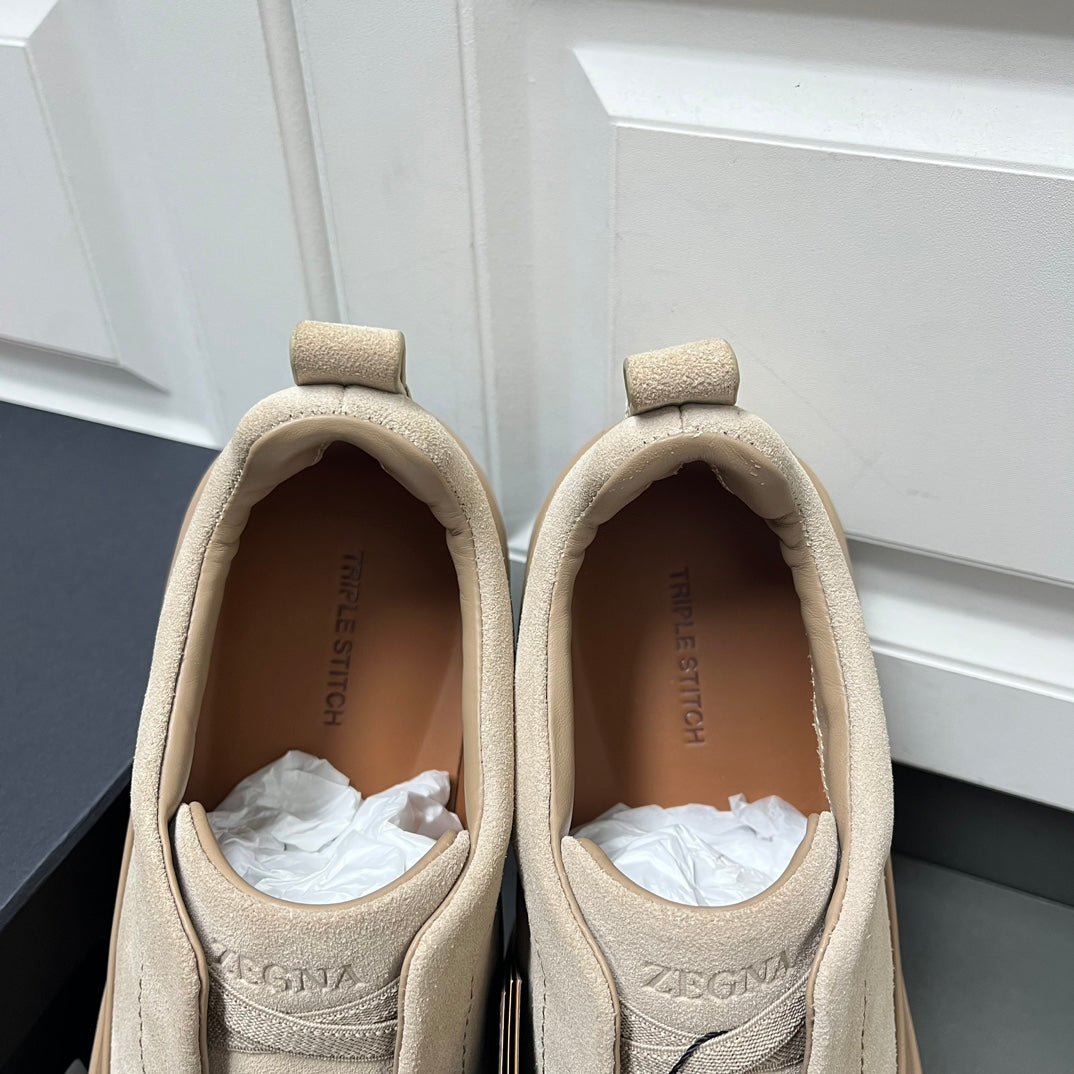 Zegna Triple Stitch™ Monte Suede Loafers – 2024 Collection