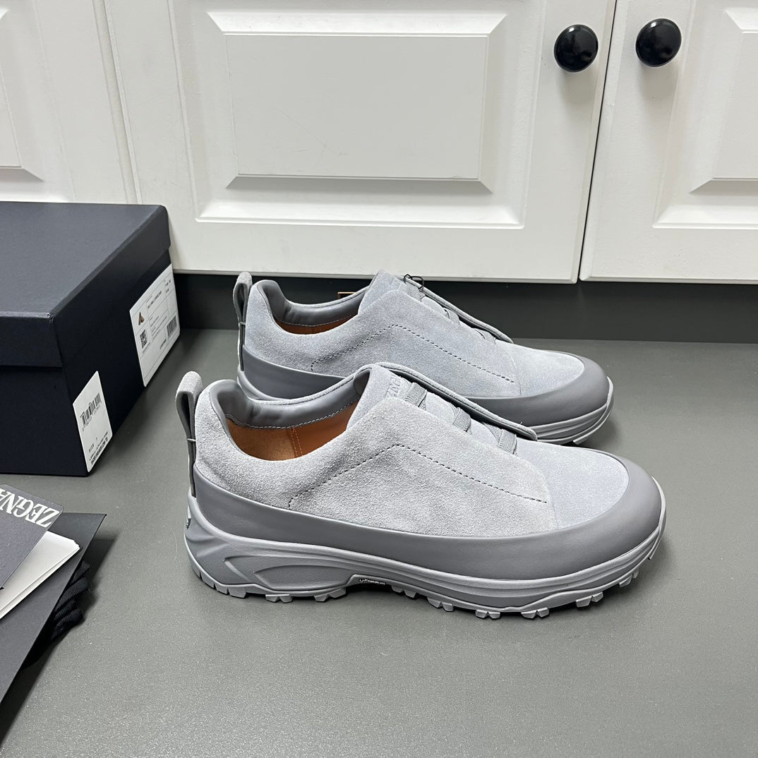 Zegna Triple Stitch™ Monte Suede Loafers – 2024 Collection