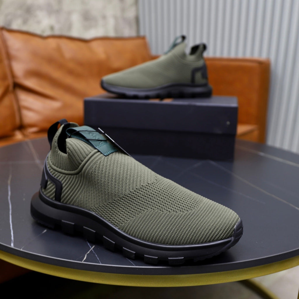 Zegna Cashmere Flyknit Sneakers