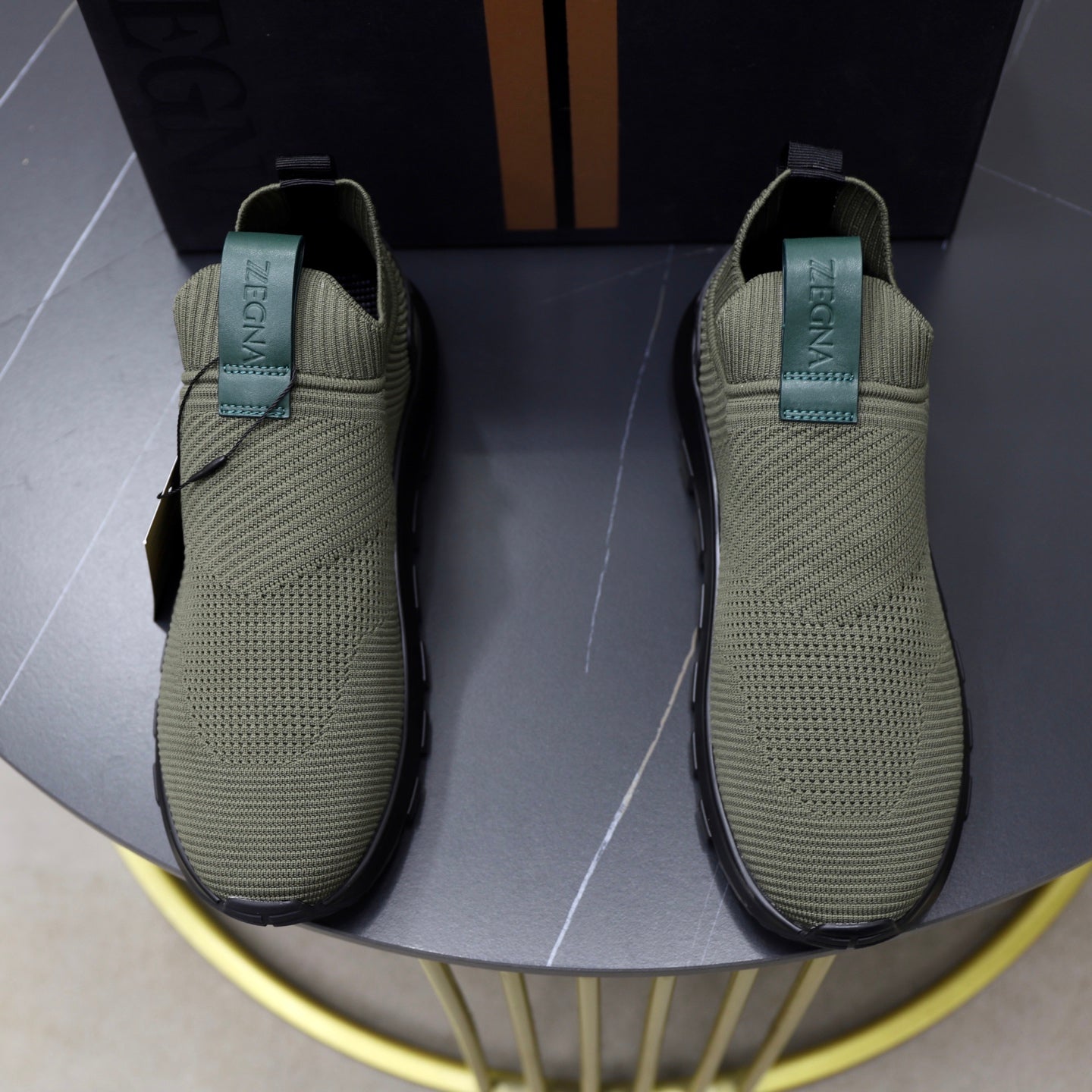 Zegna Cashmere Flyknit Sneakers