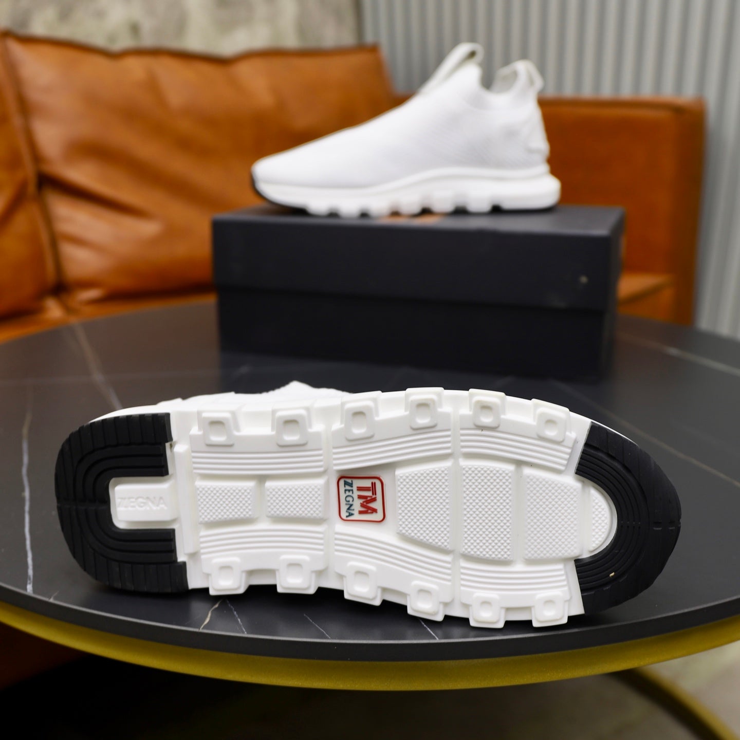 Zegna Cashmere Flyknit Sneakers