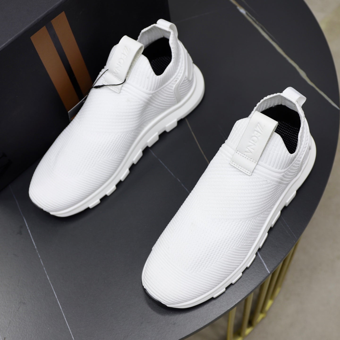 Zegna Cashmere Flyknit Sneakers