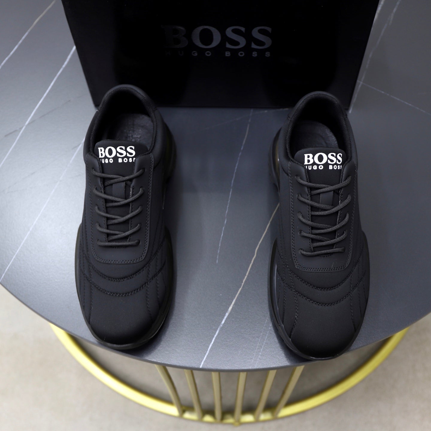 Boss Men's Knit Sport Sneakers