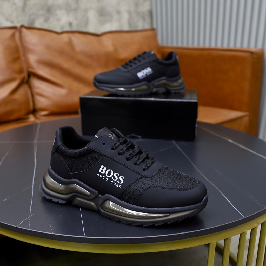 Boss Men's Knit Sport Sneakers