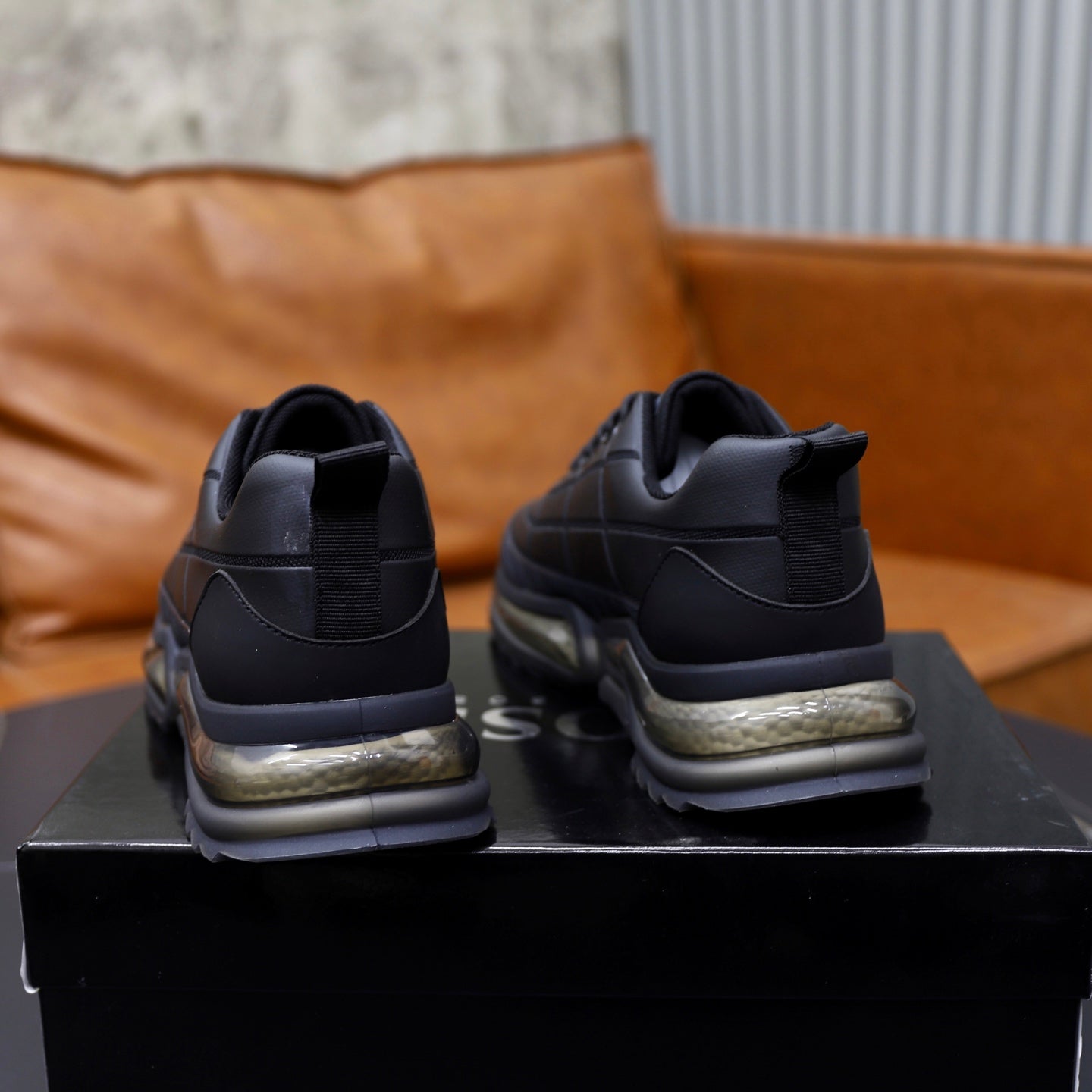 Boss Men's Knit Sport Sneakers