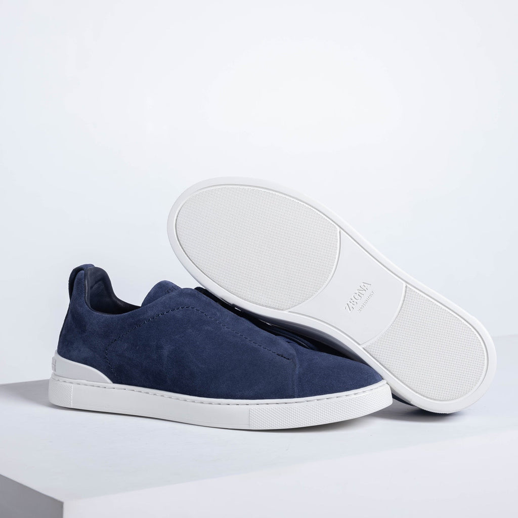 Zegna SECONDSKIN Triple Stitch Low-Top Sneakers
