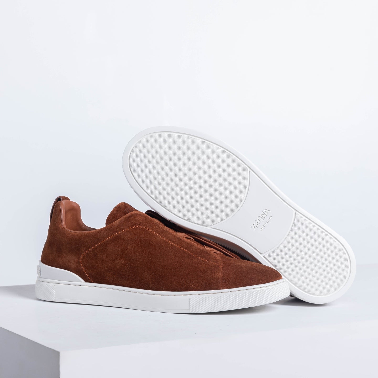 Zegna SECONDSKIN Triple Stitch Low-Top Sneakers